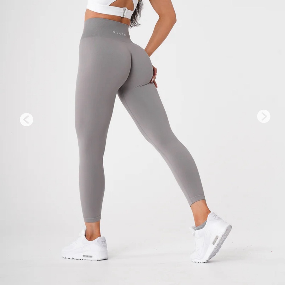 NVGTN Light grey solid seamless leggings